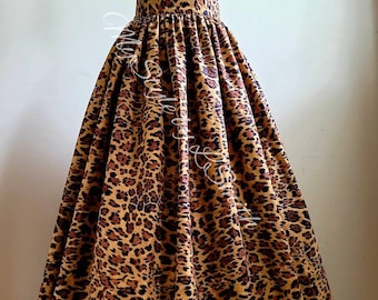 Maxi Skirt Leopard Print - Etsy