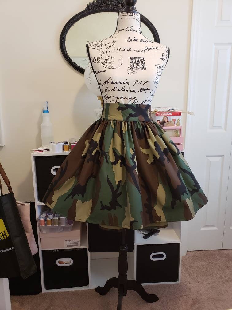 Unique Camo Print Skirt Camouflage ...