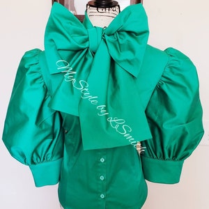 Start conversation for ordering options Bow Blouse, Blouse