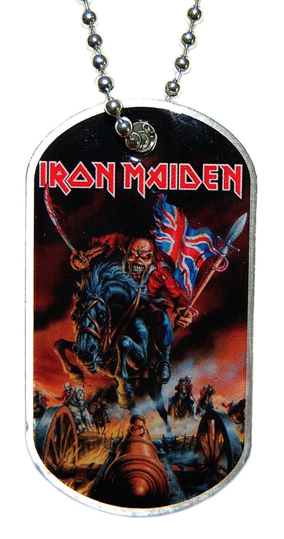 IRON MAIDEN DOG Tag Necklace Etsy