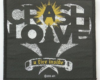 AFI A Fire Inside Crash Love Patch Album Art Music Band Woven Sew
