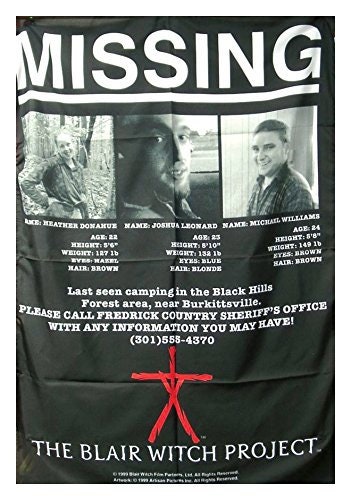 Hoodie The Blair Witch Project Movie The Missing Witch Hooded Sweatshirt
