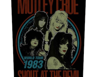 MOTLEY CRUE 1983 world tour XLG back patch