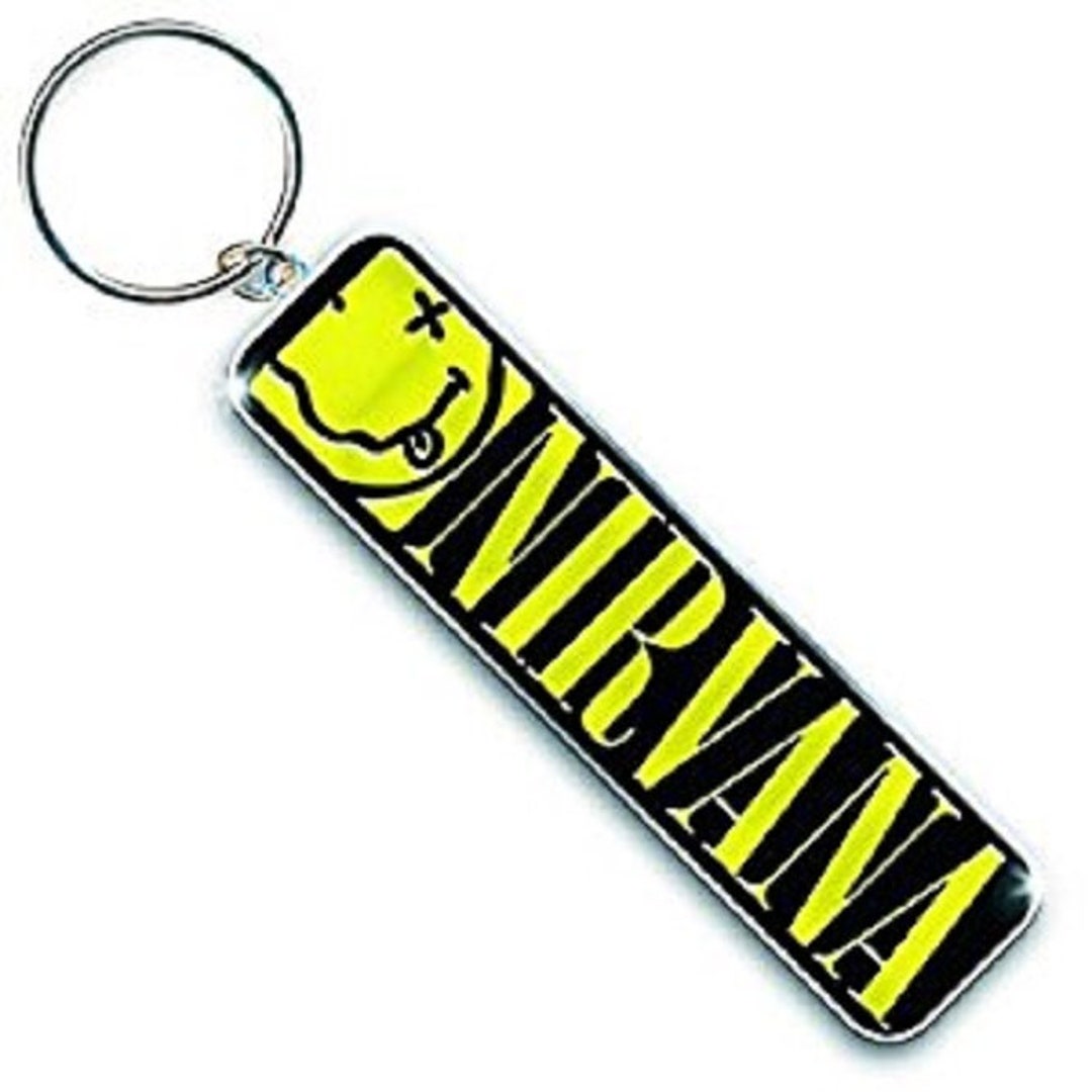 NIRVANA Metal Keychain Keyring Etsy UK