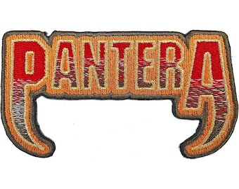 Patch Pantera Patch Ricamata Pantera CFH (Cowboys From Hell) - Per Giubbotti, Jeans, Borse, Stile Metal/thrash Wagner Patch