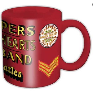 Los Beatles Sgt Peppers Negro Bufanda /& bordado logotipo en rojo Sombrero Conjunto Nuevo Oficial