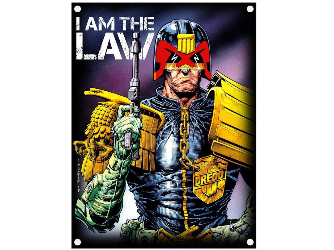 JUDGE DREDD Official Wall Hanging / Textile Poster Flag - Etsy