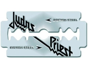 JUDAS PRIEST official metal badge 'British steel'