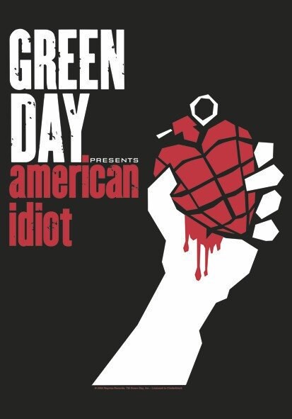 Brand New GREEN DAY american idiot Textile poster / Flag