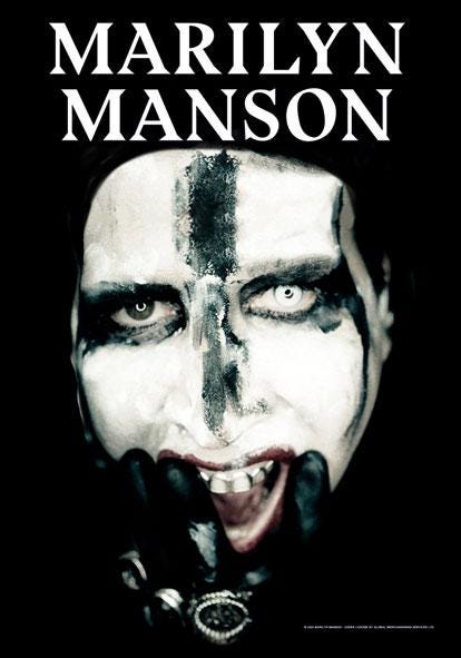 MARILYN MANSON Official Fabric Poster - Etsy