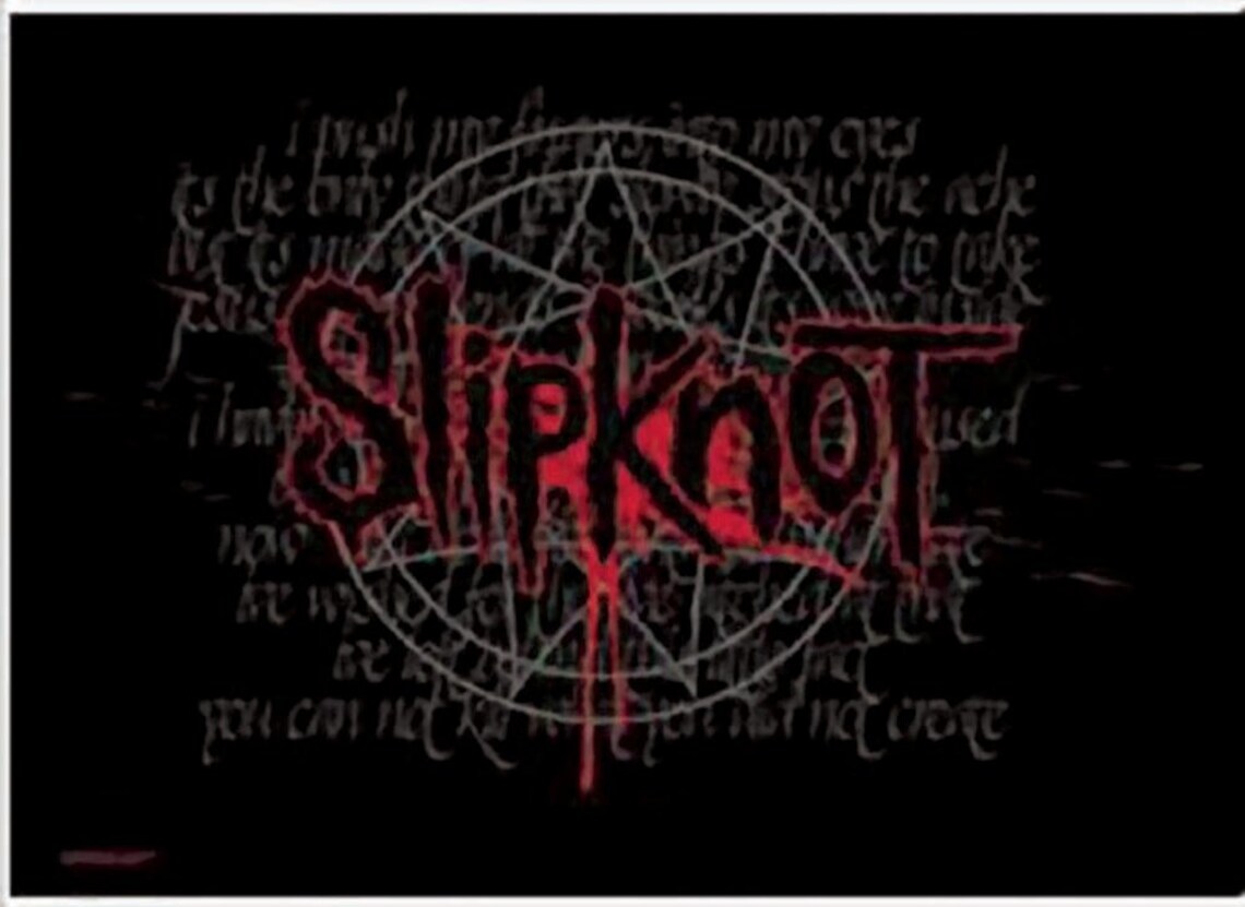 Slipknot splattered Textile poster / Flag Etsy