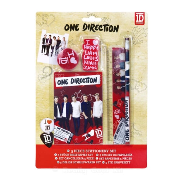 One Direction retro stationery set