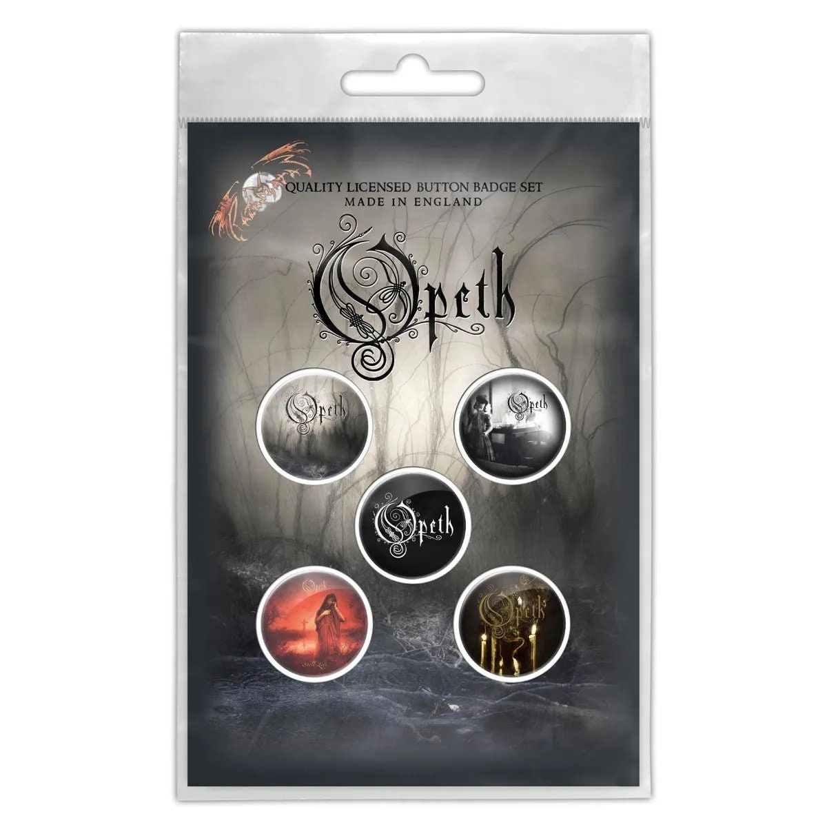 Maglietta Ufficiale Opeth Chrysalis TS – Nero, Taglia S – Manica Corta