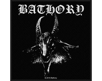 Bathory Patch Black Thrash Viking Metal Band Logo Bathory Patch Black Thrash Viking Metal Band Logo