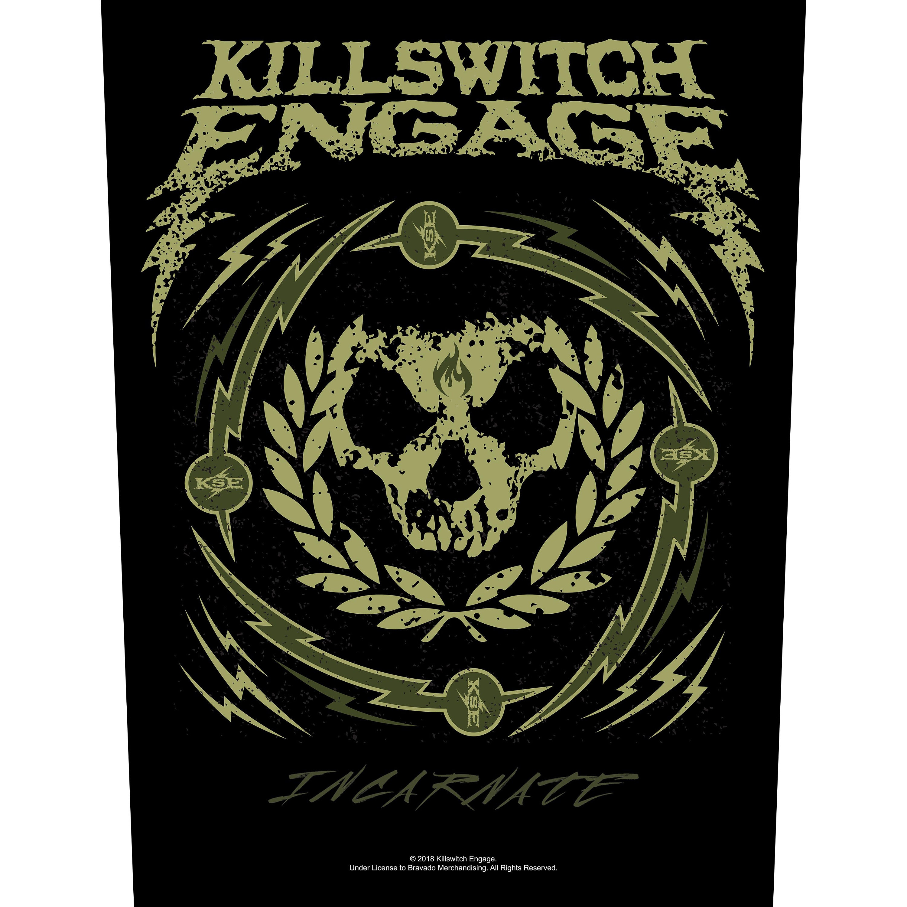 Killswitch Engage patch 12cm x 6,6cm 4,72" x 2,6"