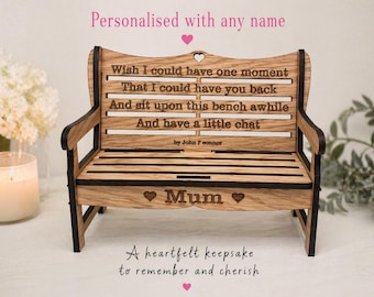 Memorial Bench | Customised Memorial Gift | Personalised Bereavement gifts | lost loved one | Funeral floral display