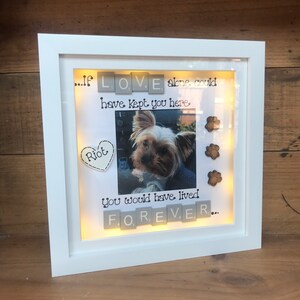 LED light box frame | Pet Bereavement | Animal Remembrance Gift | Pet loss Gift | Dog and Cat Remembrance Gifts 画像 11