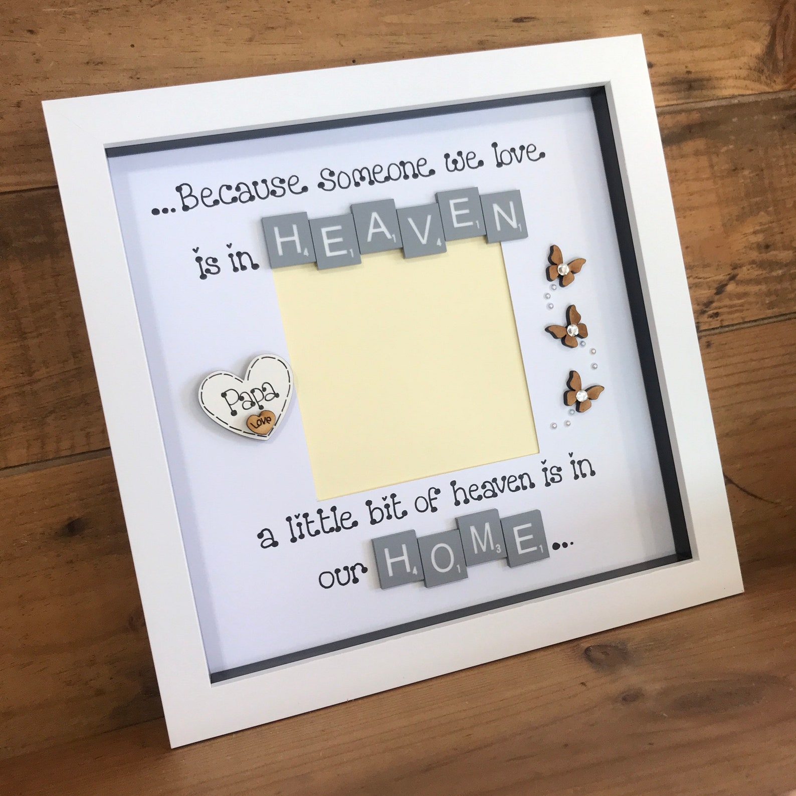 Customised in Memory Photo Frame Lost Loved Ones in Heaven Etsy UK