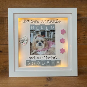 LED light box frame | Pet Bereavement | Animal Remembrance Gift | Pet loss Gift | Dog and Cat Remembrance Gifts 画像 6