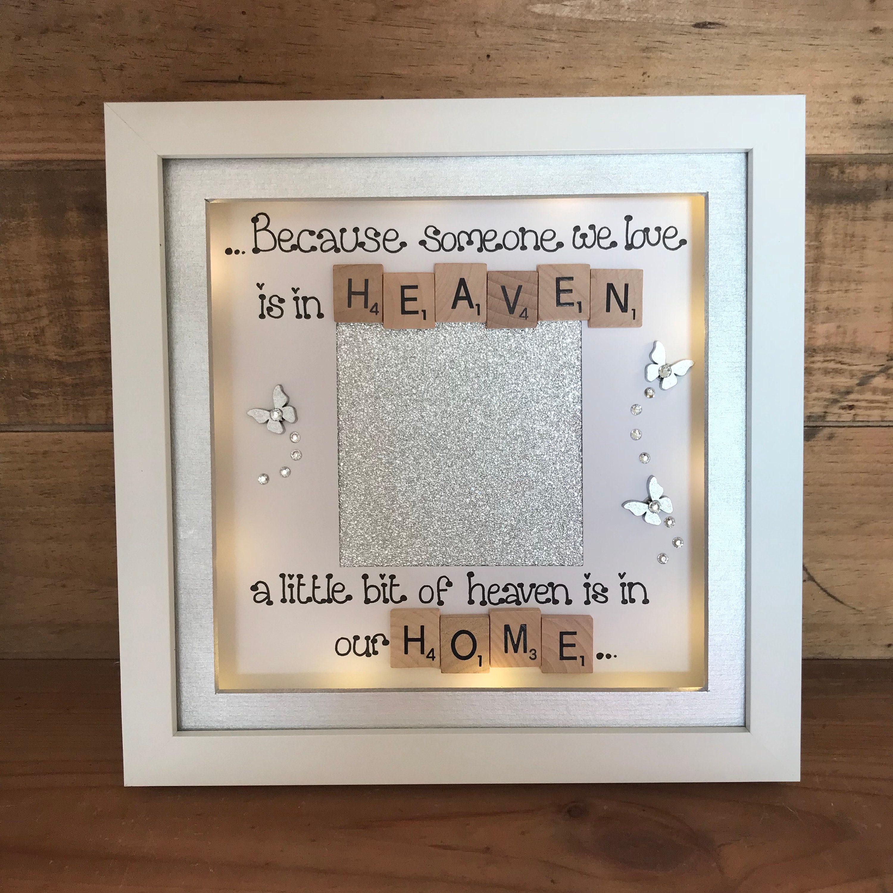 Customised LED Memorial Photo Frame | Sympathy Gift | LED Memorial ...