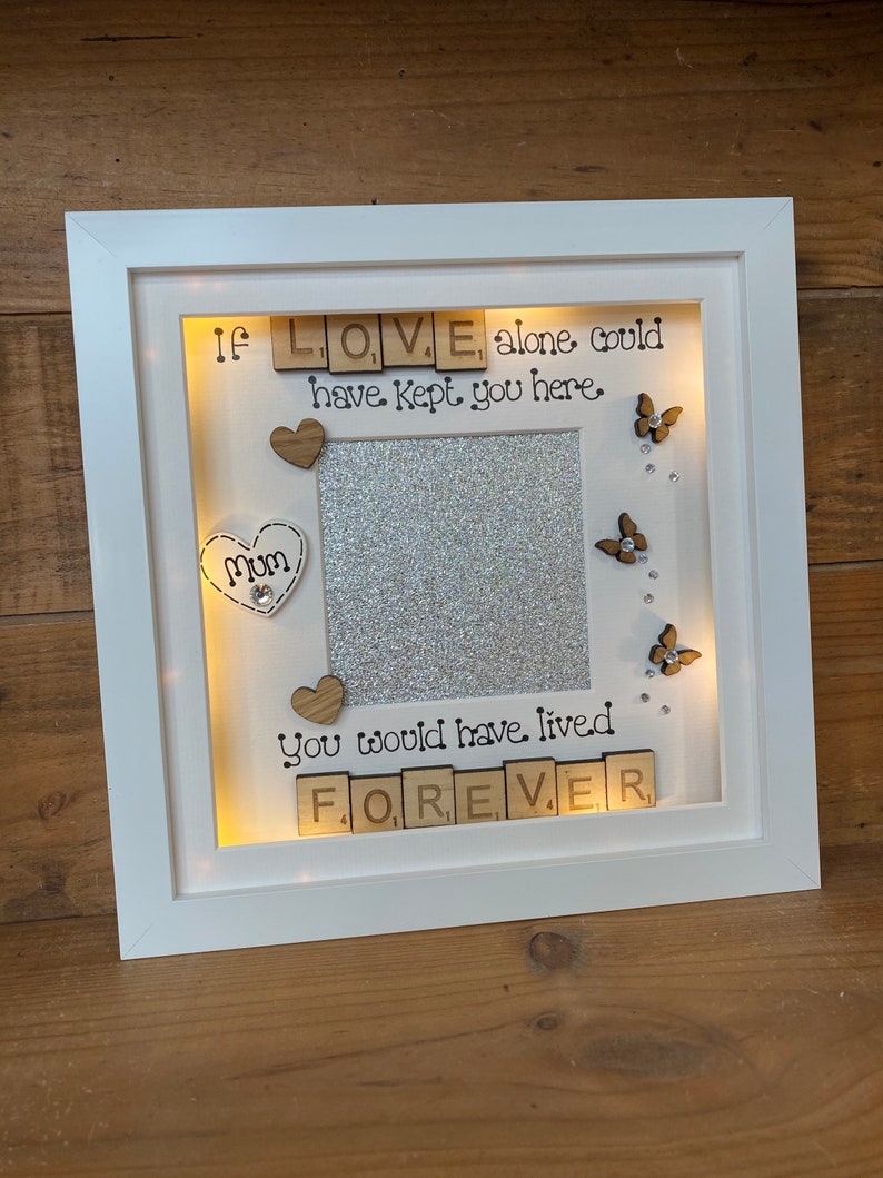 LED Light Box Frame | Photo Frame in Memory Gift | Pet Bereavement Gift ...