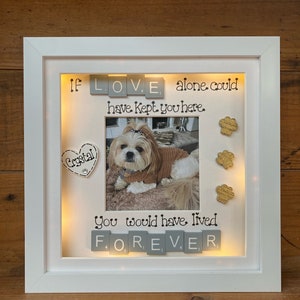 LED light box frame | Pet Bereavement | Animal Remembrance Gift | Pet loss Gift | Dog and Cat Remembrance Gifts 画像 4