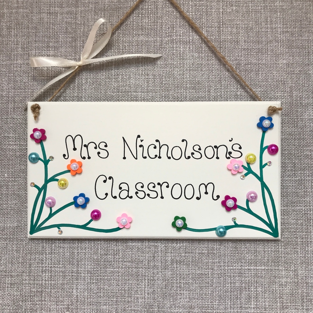 Teacher Door Plaque - Door Sign, End of Term, Leaving Gift. Teacher ...