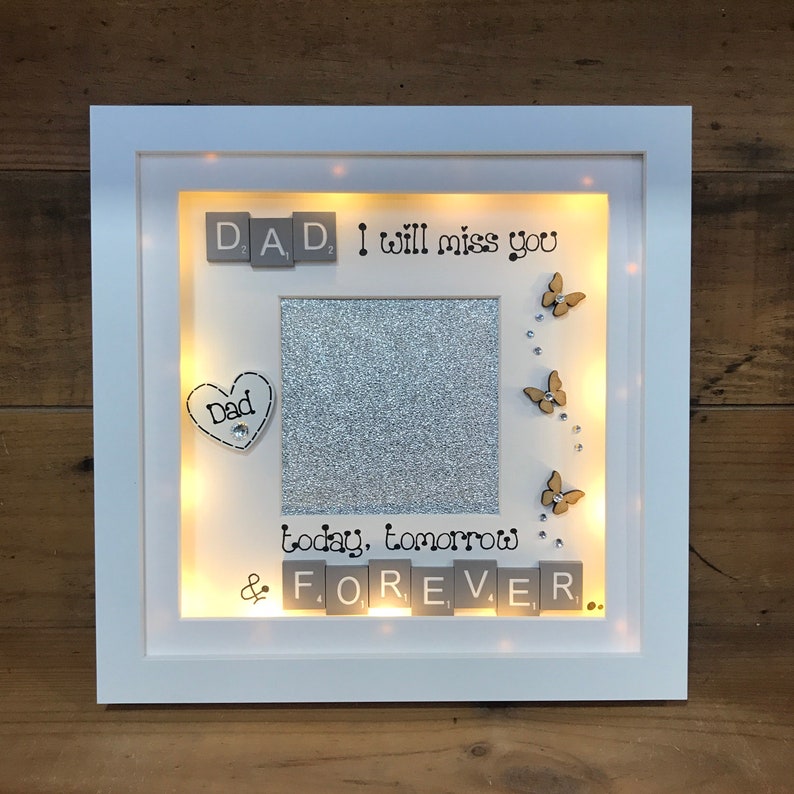 Customised LED Memorial Photo Frame | Sympathy Gift | LED Memorial ...
