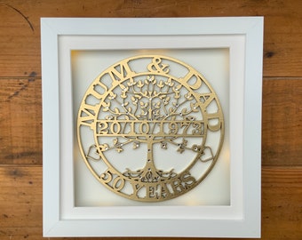Tree Of Life - Wedding Anniversary Gift - Tree of Life Frame - a perfect gift for golden wedding - silver wedding - Wedding gift