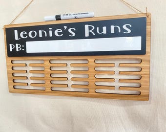 Customised Running Medal Hanger | Personal Best | Custom Medal Display Rack | Sports Medal Hanger | Medal Hanger For Runners