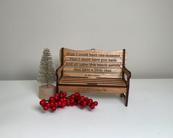 Memorial Bench | Customised Memorial Gift | Personalised Bereavement gifts | lost loved one | Funeral floral display