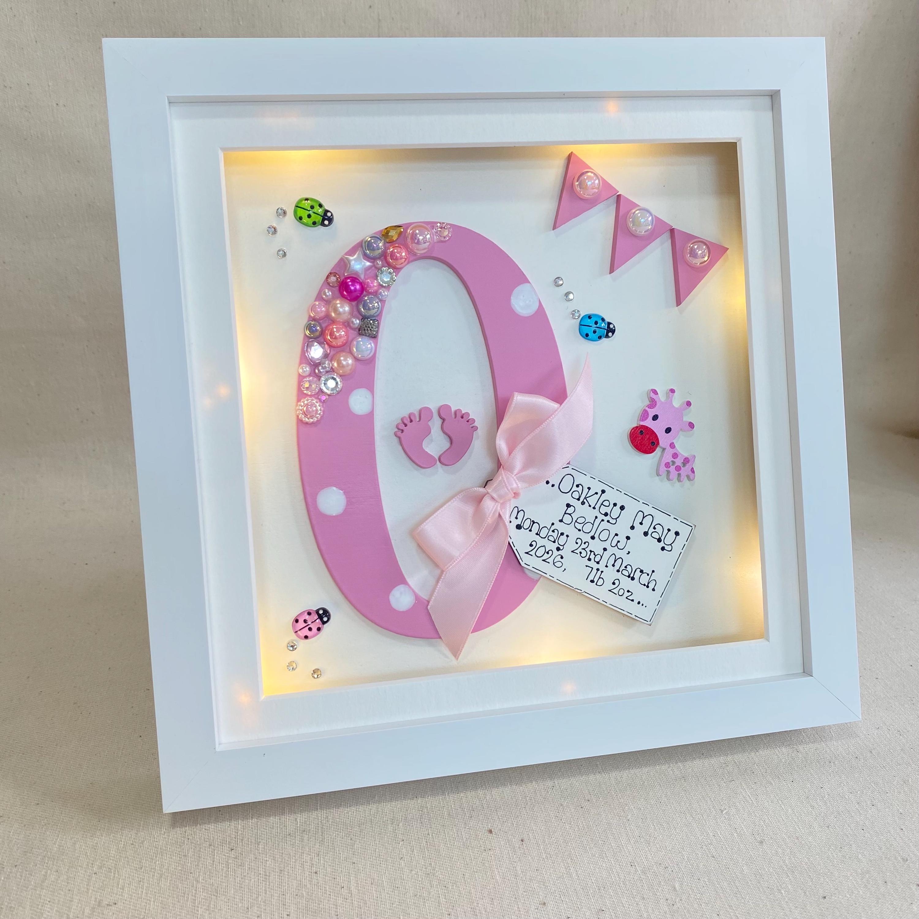 Personalised Childrens Box Frame | Handcrafted Kids Bedroom Decor ...