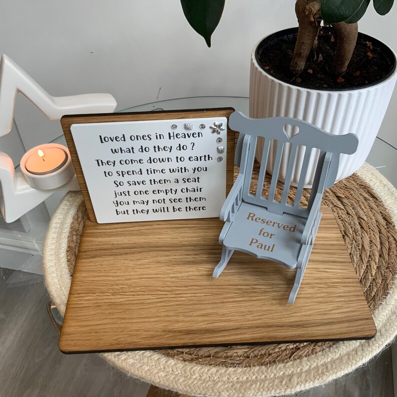 Loved Ones in Heaven Decoration Customised Memorial Gift Etsy UK