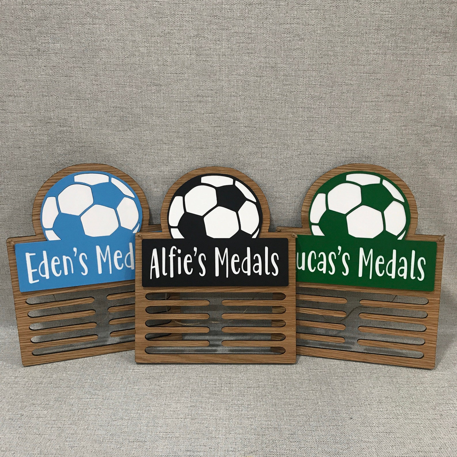 Customised Football Medal Hanger Custom Medal Display Rack - Etsy