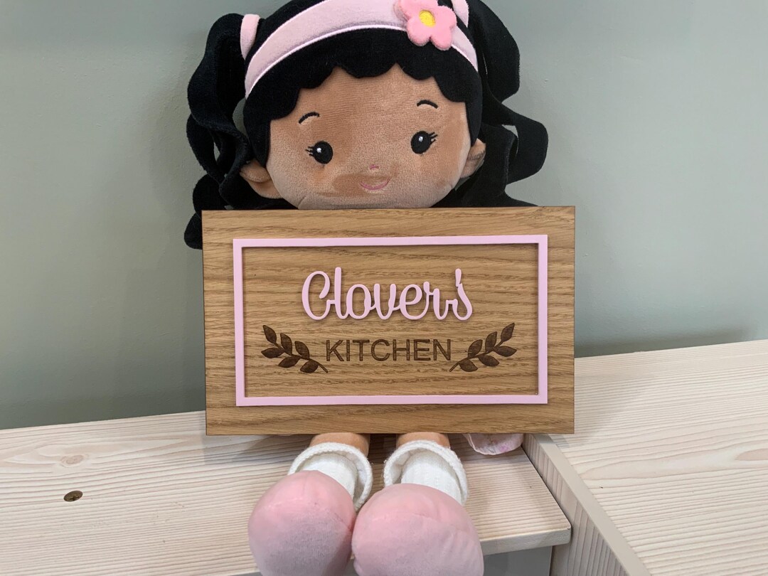 Kitchen Sign Eyfs Personalised Play Kitchen Sign | Kids Kitchen Name Plaque | Pretend ...