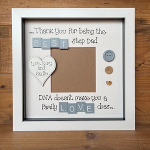 Custom Photo Frame – Father’s Day Gift for Dad, Stepdad or Stepmum – Personalized Keepsake with Optional LED Lights immagine 5