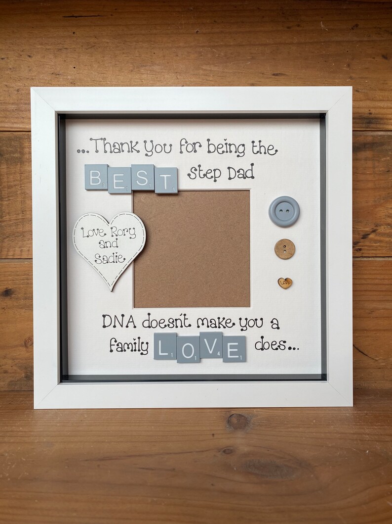 Custom Photo Frame – Father’s Day Gift for Dad, Stepdad or Stepmum – Personalized Keepsake with Optional LED Lights immagine 5