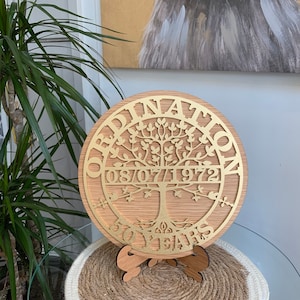 Customised Ordination Present | Personalised Tree Of Life Ordination Gift | Ordination Present for Faith Celebrations
