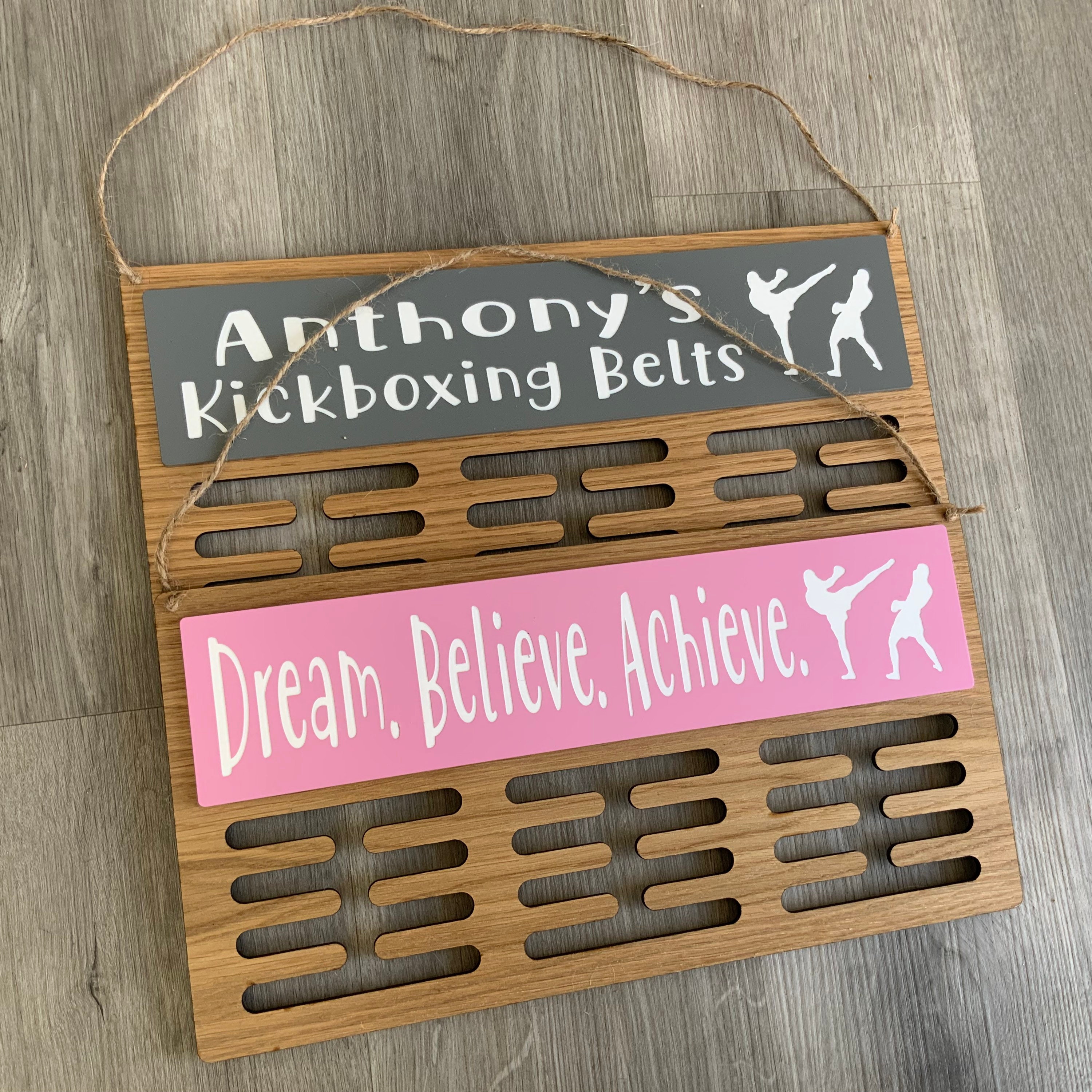 Customised Karate Belt Display Custom Medal Display Rack Etsy UK