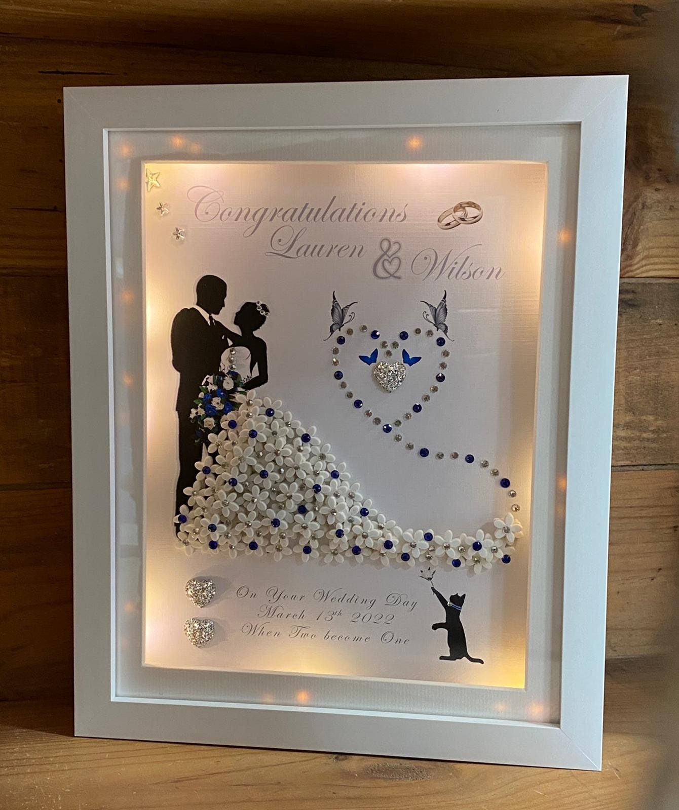 9 11 Led Light Box Frame Picture Frame Personalised Etsy India