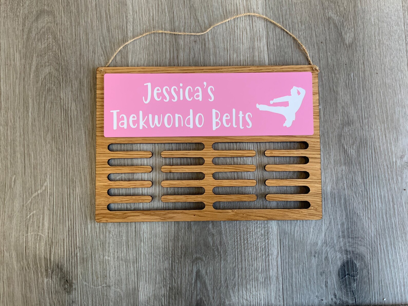 Customised Karate Belt Display Custom Medal Display Rack Etsy UK
