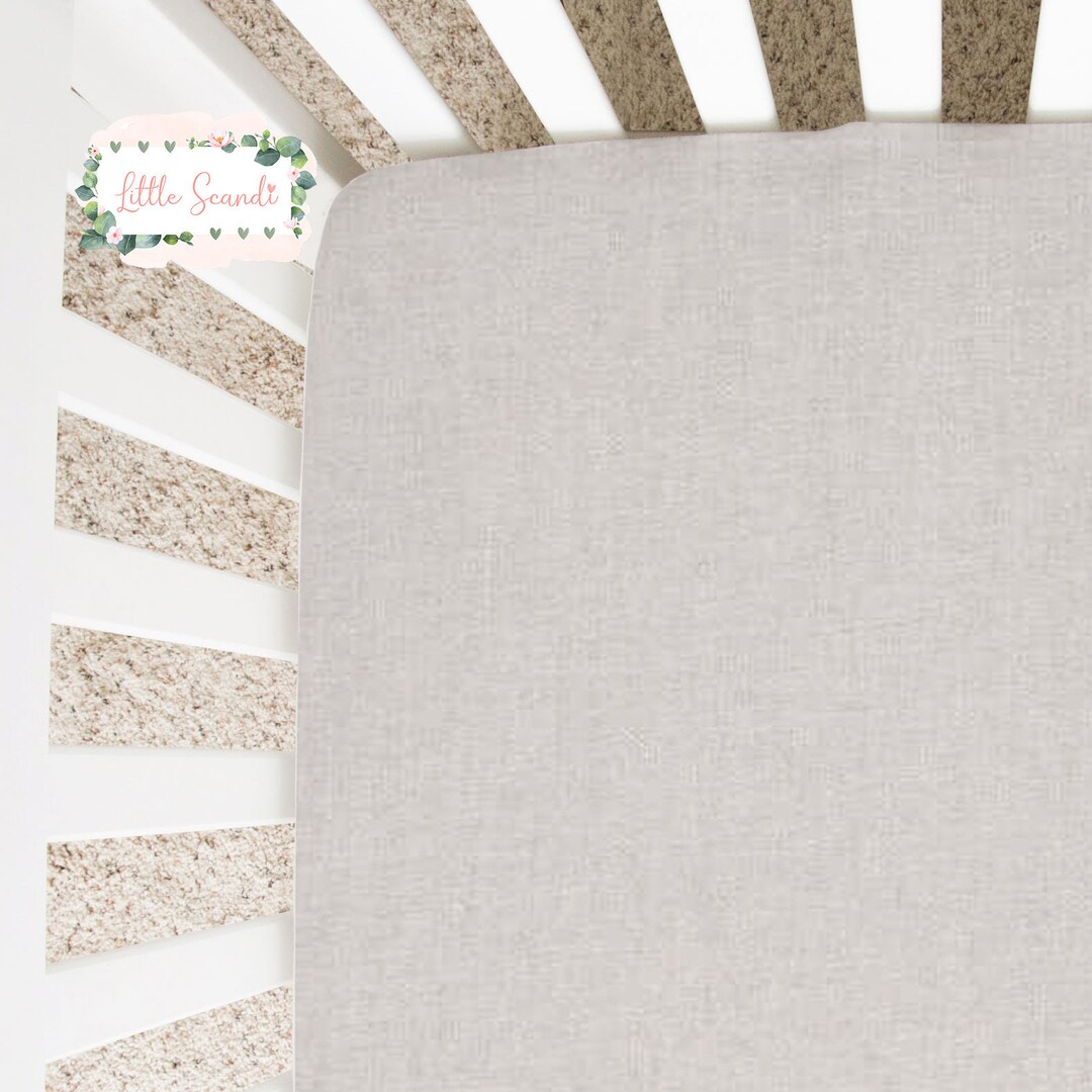 Cot Sheet, Crib Sheet, Custom Fitted Sheet, DOVE GREY, Custom Size Sheets, Stokke, Leander