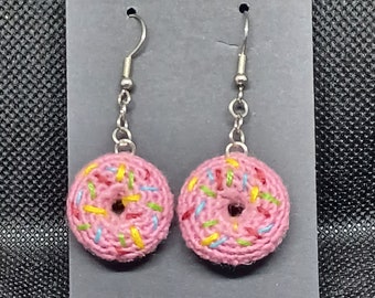 Micro Crochet Donut Earrings