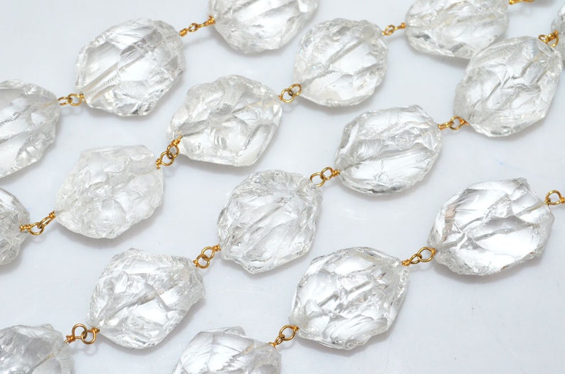 Rare Hammered Nuggets Chain Rare Item Sold By Foot 18-20 mm-RB5867 Wholesale Prices Brand New Hammered Crystal Nuggets Chain