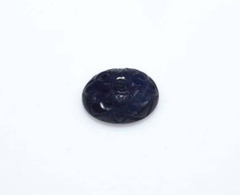 LG1392 Sapphire Cabs Filigree Gemstone Stone Carving 18x14 mm Beautiful Sapphire Carved Oval Cabochon Gemstone Carving
