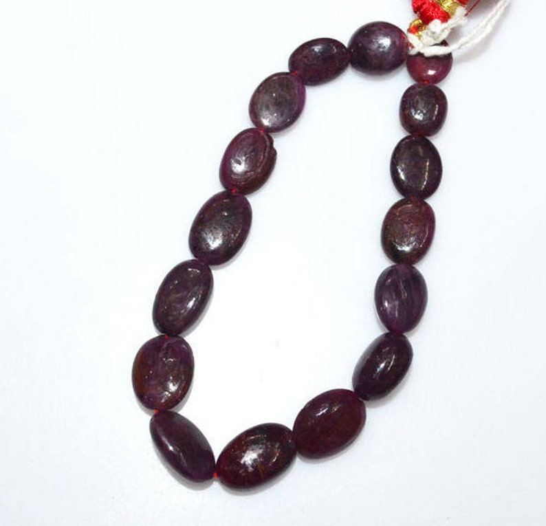 Natural Gemstone MC1239 Smooth Oval Beads 9x11-12x14 mm 1 Strand Natural Ruby Smooth Oval Briolette 8.5 Natural Ruby