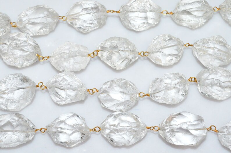 Rare Hammered Nuggets Chain Rare Item Sold By Foot 18-20 mm-RB5867 Wholesale Prices Brand New Hammered Crystal Nuggets Chain