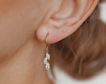 Sterling Silver Huggie Earrings | Gold Huggie Earrings | Huggie Earrings Rose Gold | Small Hoop Earrings  | Huggie Hoop Earrings
