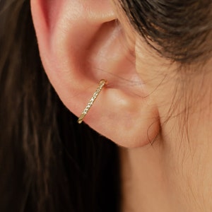 Diamond Ear Cuff Sterling Silver Gold | Women Earrings 925 Sterling Silver 18K Gold | Single Earring Non Pierced Ear Cuff Rose Gold