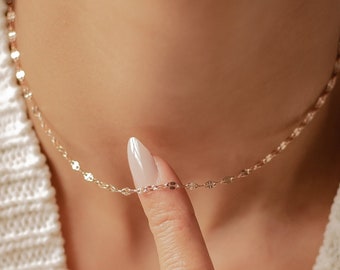 Delicate Choker in Rose Gold | Chain Necklace Stainless Steel Jewellery for Women
